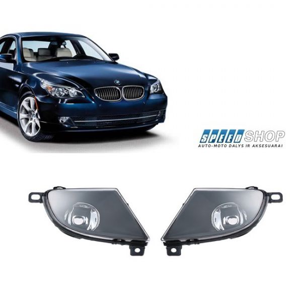 BMW 5 (E60) LCI rūko žibintai